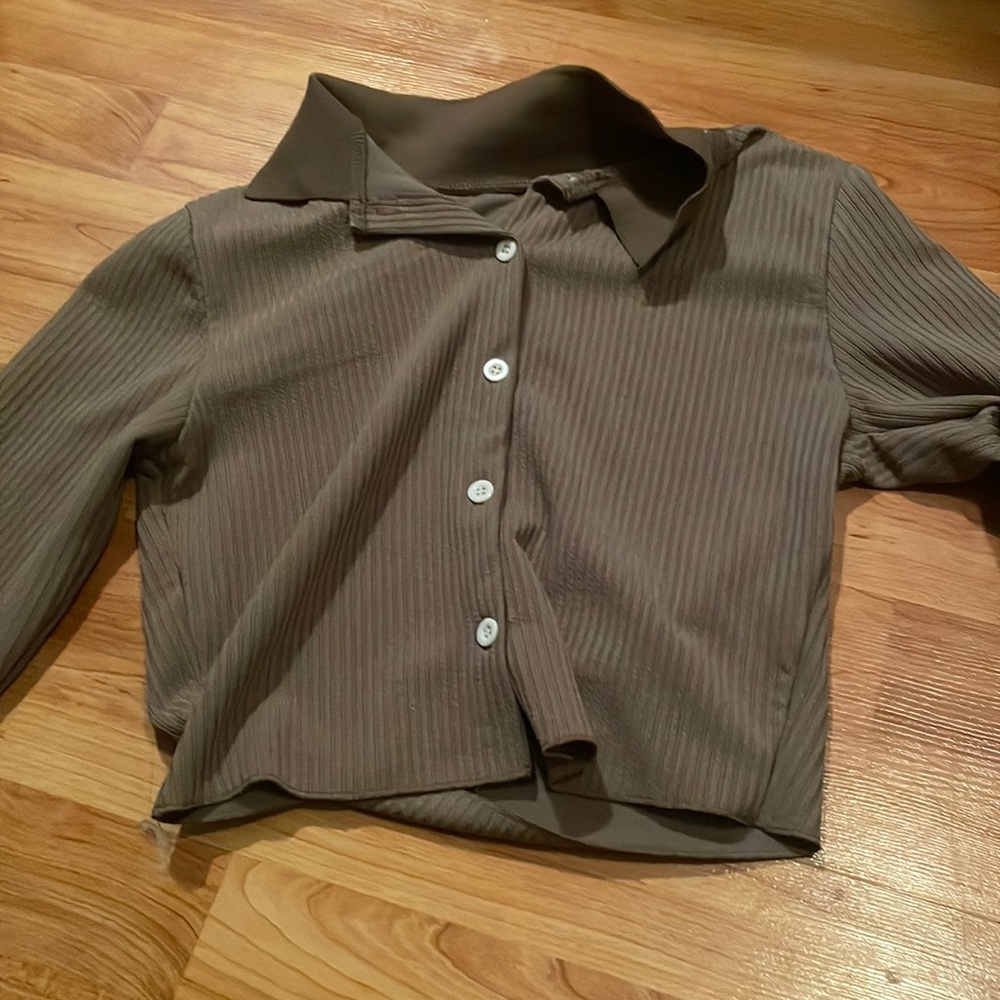 shein button up top!!